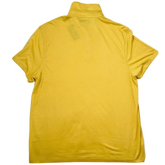 Alfani Mens Polo Shirt Short-Sleeve Button Stretch Alfa-Tech Medium Yellow $50 - Picture 4 of 4